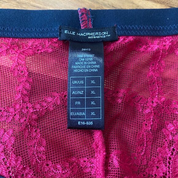 Elle Macpherson Cloud Swing Bikini Underwear Persian Red/Midnight Blue XL - Picture 5 of 5